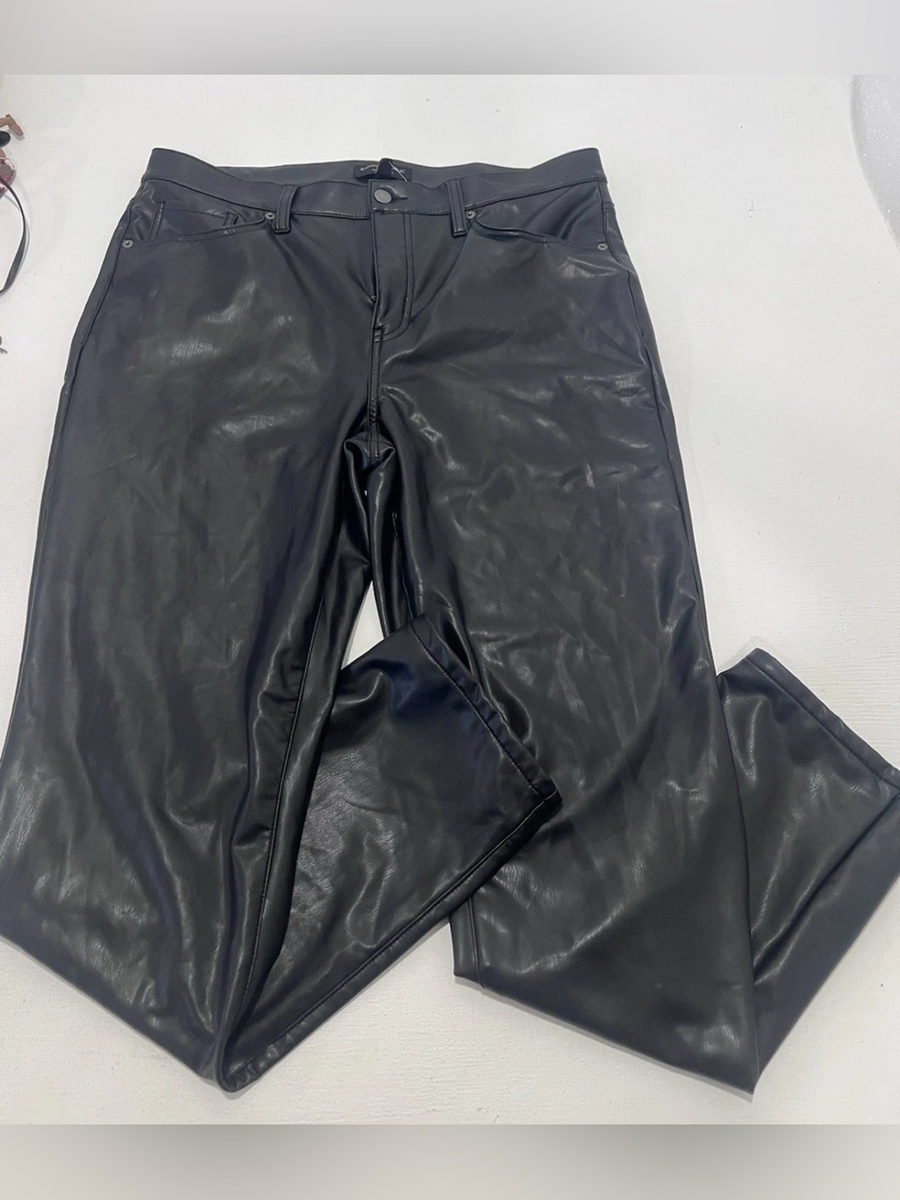 Banana Republic  Leather POLYESTER, Legging Pant Black 32/14  Tall.